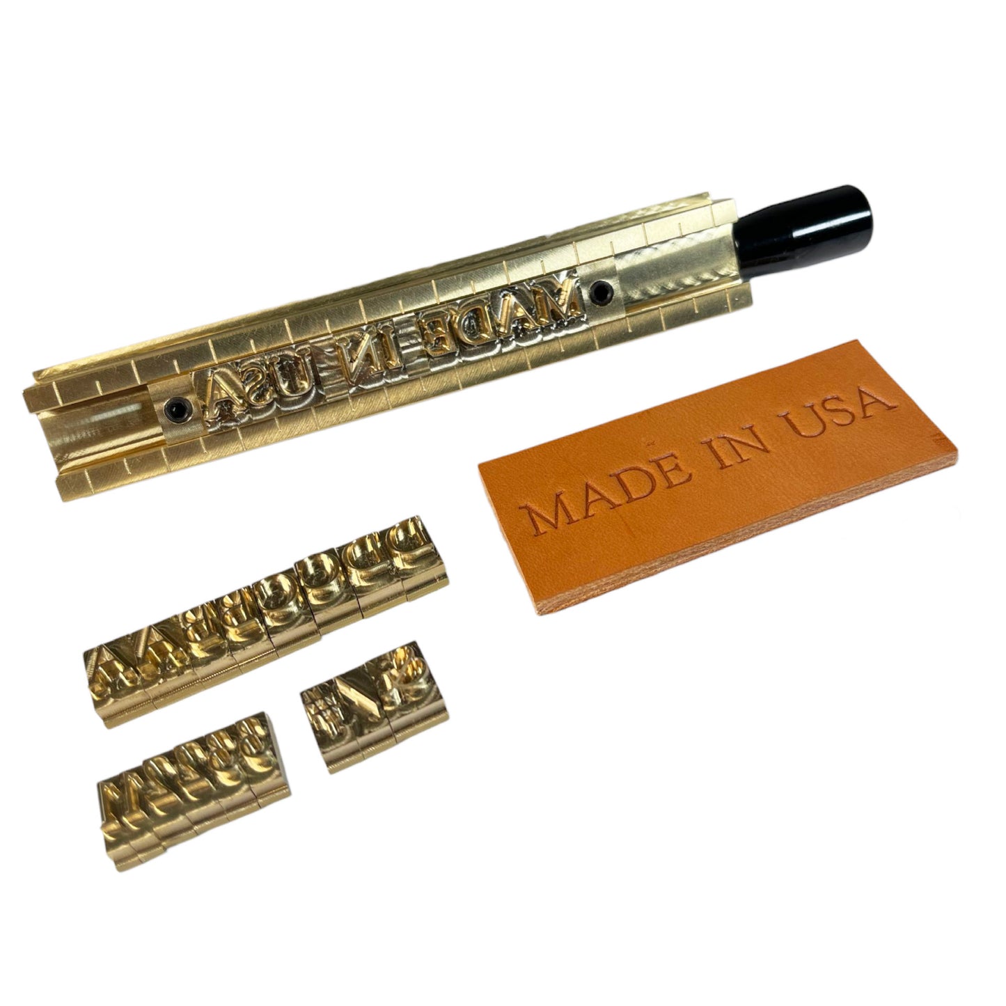 Brass Stamping Letter Set for Hot Stamping Machines, 266 Pieces, Goudy Font, 6mm, Includes Alphabet, Numbers and Symbols