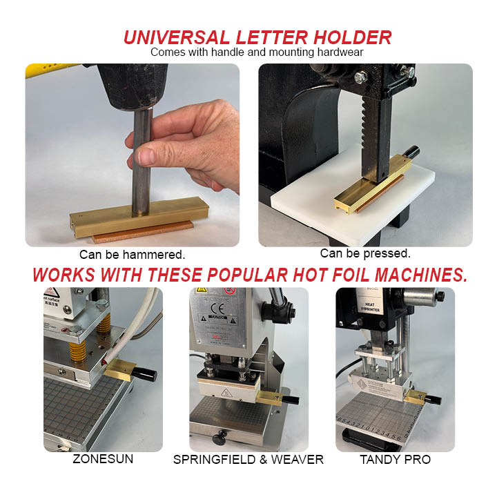 Brass Stamping Letter Set for Hot Stamping Machines, 266 Pieces, Times New Roman Font, 6mm, Includes Alphabet, Numbers and Symbols