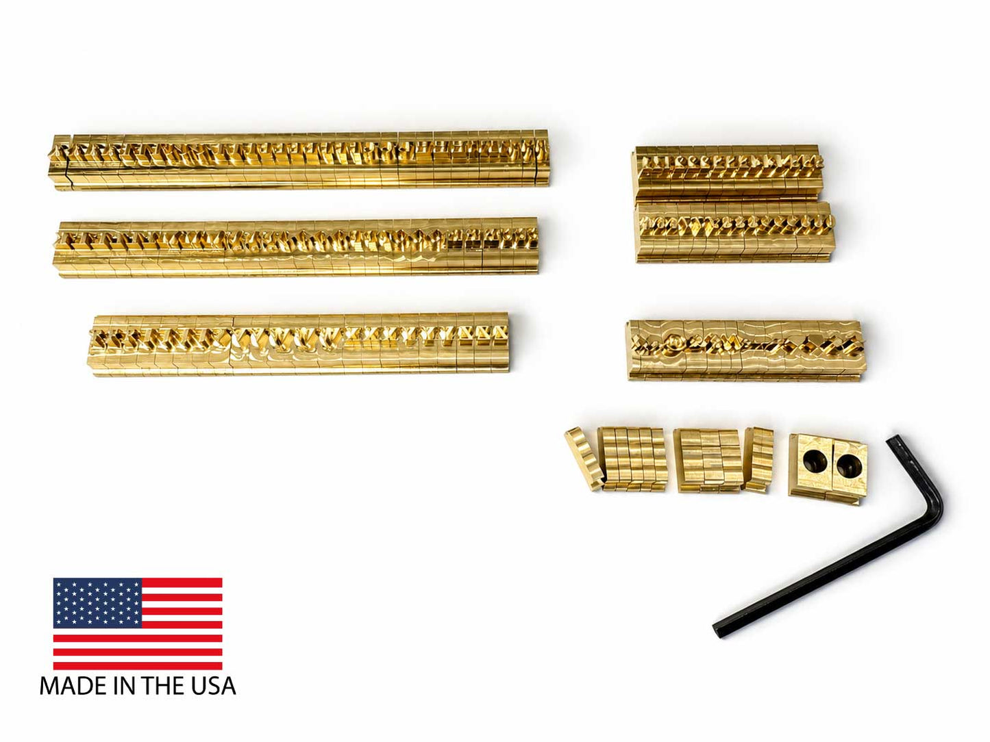 130- Piece 3mm Brass Pencil Stamping Letter Set- Times New Roman Alphabet, Number & Symbols- Brass Type for Custom Wooden Pencil Marking